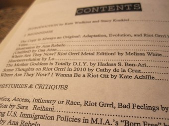 Table of contents (photo by Kate Achille) Table of contents (photo by Kate Achille)